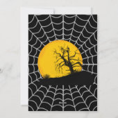 ウィッチ飛んでいるフルムーン不気味引用文ダークハロウィン シーズンカード (裏面)