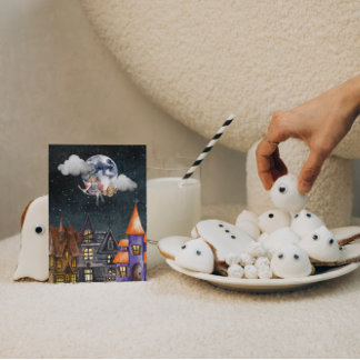 ウィッチ飛んでいるポストクロッシング葉書 ポストカード