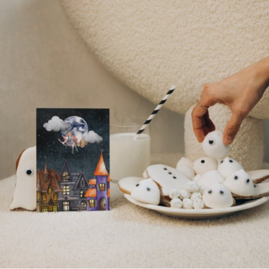 ウィッチ飛んでいるポストクロッシング葉書 ポストカード