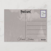 ウィッチ飛んでいるポストクロッシング葉書 ポストカード (裏面)