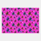 ウィッチ飛んでいるラッピング紙セット ラッピングペーパーシート (正面2)