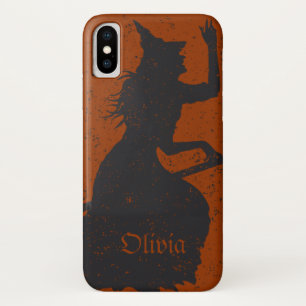 ウィッチ魔法グランジイラストレーションパーソナライズされた iPhone X ケース