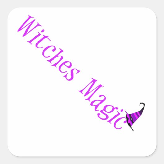 ウィッチ魔法ハット スクエアシール (正面)