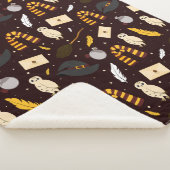 ウィッチ、ウィザード、および魔法パターン シェルパブランケット (3/4)