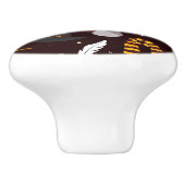 ウィッチ、ウィザード、および魔法パターン セラミックノブ (側面)