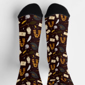 ウィッチ、ウィザード、および魔法パターン ソックス (上部)