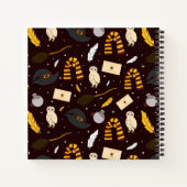 ウィッチ、ウィザード、および魔法パターン ノートブック (裏面)