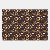 ウィッチ、ウィザード、および魔法パターン ラッピングペーパーシート (正面)