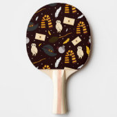ウィッチ、ウィザード、および魔法パターン 卓球ラケット (正面)