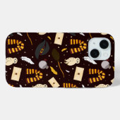 ウィッチ、ウィザード、および魔法パターン Case-Mate iPhoneケース (裏面 (横))