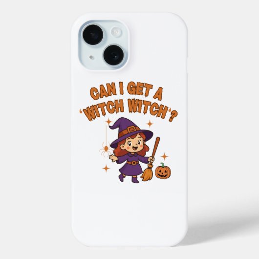 「ウィッチ・ウィッチ」って英語でなんて言うの?ハロウィン携帯ケース Case-Mate iPhoneケース (裏面)
