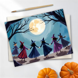 ウィッチ・セアンス・ハロウィン・ペインティング シーズンポストカード