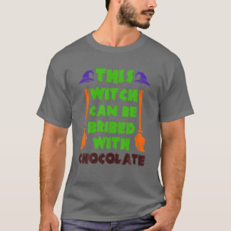 ウィッチ・ブロムを使った面白いハロウィーンのコスチュームチョコレート Tシャツ