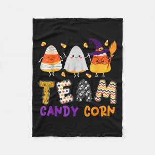 ウィッチ+ブー+ママと楽しむキャンディコーンのハロウィン フリースブランケット