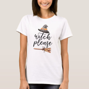 ウィッチ プリーズ ほうき 帽子 Tシャツ