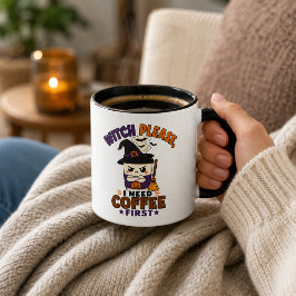 ウィッチ プリーズ コーヒーファースト ブラック ハロウィンマグ ツートーンマグカップ