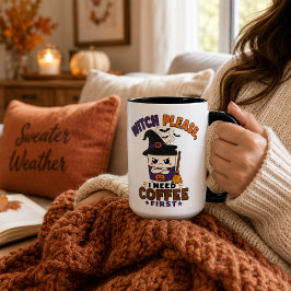 ウィッチ プリーズ コーヒーファースト ブラック ラージ ハロウィン マグカップ