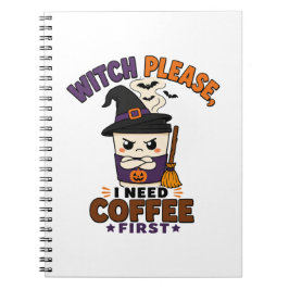 ウィッチ プリーズ 私はまずコーヒーをください ハロウィン ジョーク ノートブック