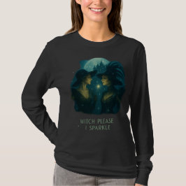 ウィッチ プリーズ、私は輝く スリーブTシャツ Tシャツ