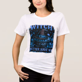 ウィッチ・ベター・ハブ・マイ・キャンディ おもしろハロウィングラフィック トライブレンドTシャツ