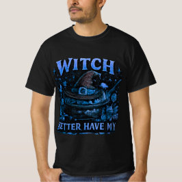 ウィッチ・ベター・ハブ・マイ・キャンディ 楽しいハロウィングラフィック Tシャツ