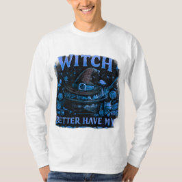 ウィッチ・ベター・ヘブ・マイ・キャンディ 楽しいハロウィングラフィック Tシャツ