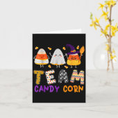ウィッチ ママ 幽霊 ハロウィン お菓子 キャンディコーン チーム カード (黄色い花)