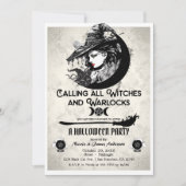 ウィッチ&ワーロックヴィンテージウィッチハローウィンパーティ 招待状 (正面)
