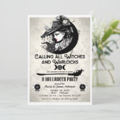 ウィッチ&ワーロックヴィンテージウィッチハローウィンパーティ 招待状 (スタンド正面)