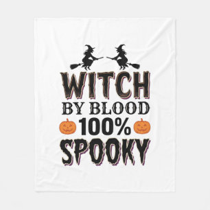ウィッチDNAデザイン スプーキー ハロウィン ユーモア 1 フリースブランケット