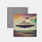 ウィッチUFOピクニック マグネット (正面/裏面)