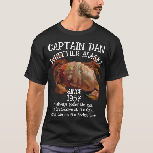 ウィッティア・アラスカ キャプテンダン・アンカー Tシャツ (正面)