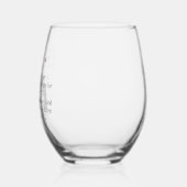 ウィッティカムバックワイン引用文ブラックキャット ステムなしワイングラス (左)