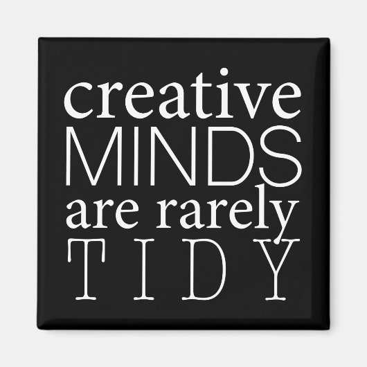 ウィットことわざ付きワークプレイスユーモススクエアマグネット マグネット (正面)