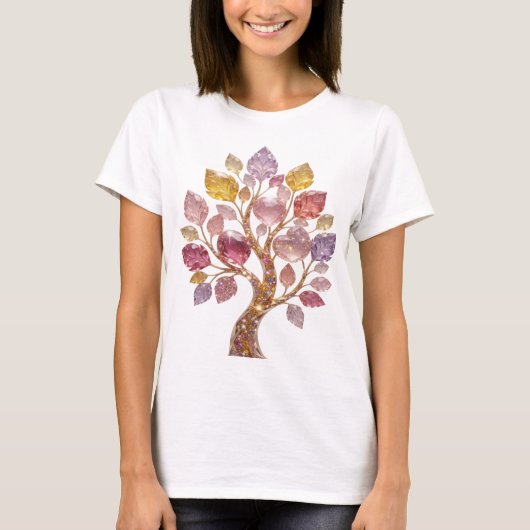ウィットなシルバー抽象芸術ステートメントTシャツ v2 Tシャツ (正面)