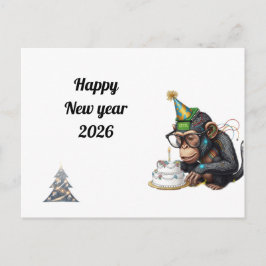 ウィットに富んだ新年の挨拶カード ポストカード