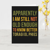 ウィットに富んだ老化ジョーク　どうやら私はいまだに知らないらしい カード (黄色い花)