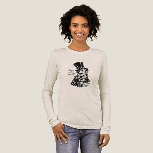 ウィットに富んだ領主の似顔絵 トライブレンドＴシャツ (正面全体)