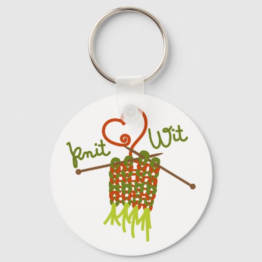 ウィットを編む キーホルダー (正面)
