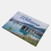 ウィットティアラスカウェルカムドオーマット ドアマット (アングル)