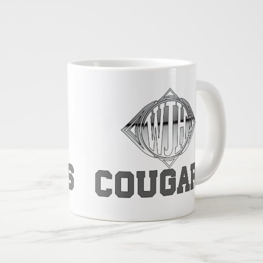 ウィットティエ中学校の新デザイン ジャンボコーヒーマグカップ (正面右)