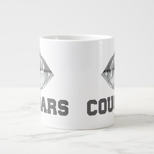 ウィットティエ中学校の新デザイン ジャンボコーヒーマグカップ (正面)