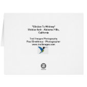 「ウィットニーへの窓」 (裏面横)