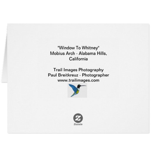 「ウィットニーへの窓」 (裏面横)