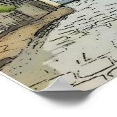 ウィットビーステップススカボロオリジナル絵画ズ ポスター (角)