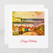 ウィットビーヨークシャー199ステップオリジナル誕生日カード (正面/裏面)