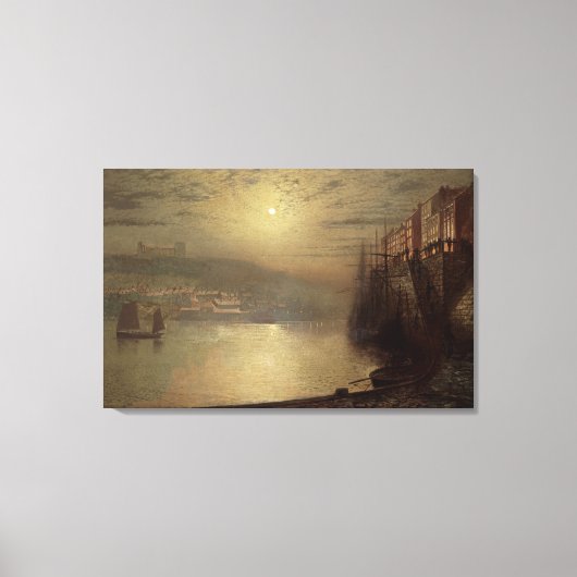 ウィットビー(キャンバス上の油) キャンバスプリント (正面)