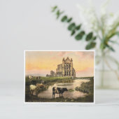 ウィットビー、修道院、III、ヨークシャー、イングランド レアP ポストカード (スタンド正面)