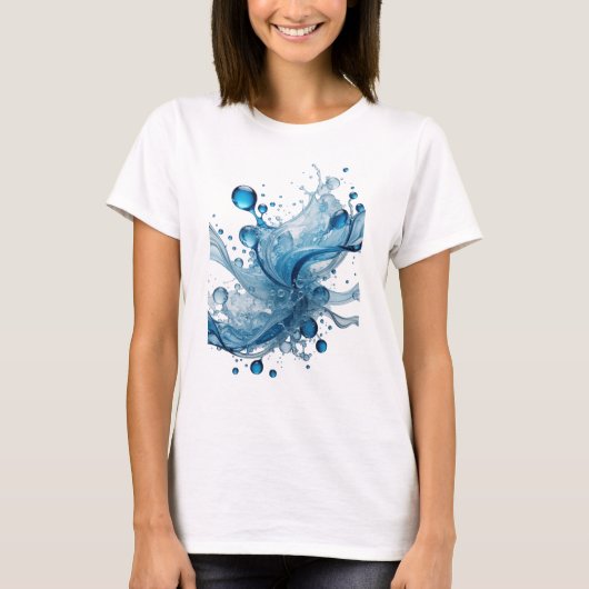 ウィットブルー ウォーターフロー 引用Tシャツ Tシャツ (正面)