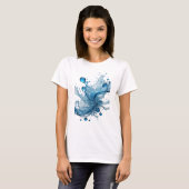 ウィットブルー ウォーターフロー 引用Tシャツ Tシャツ (正面フル)